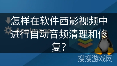 怎样在软件西影视频中进行自动音频清理和修复？
