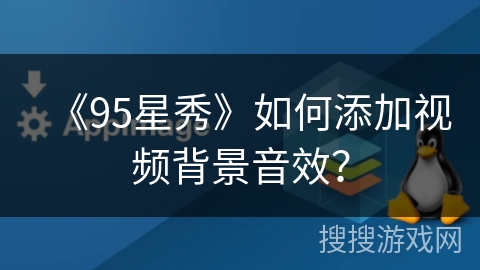 《95星秀》如何添加视频背景音效？