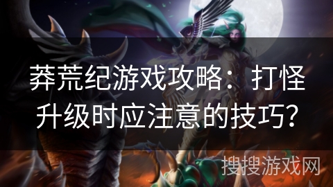 莽荒纪游戏攻略：打怪升级时应注意的技巧？