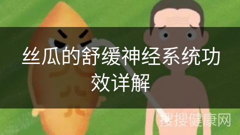 丝瓜的舒缓神经系统功效详解