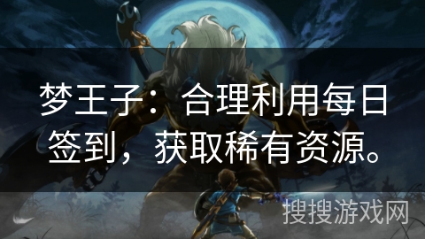 梦王子：合理利用每日签到，获取稀有资源。