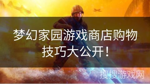 梦幻家园游戏商店购物技巧大公开! 梦幻家园游戏商店购物技巧大公开!