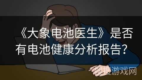 《大象电池医生》是否有电池健康分析报告？