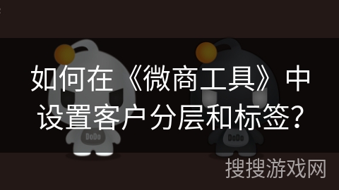 如何在《微商工具》中设置客户分层和标签？