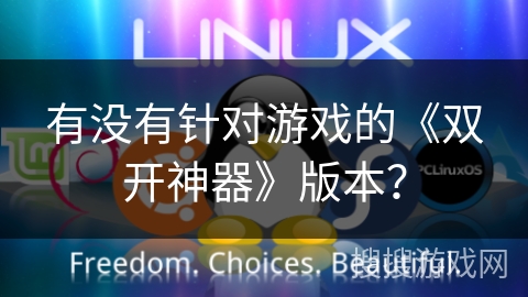 有没有针对游戏的《双开神器》版本？