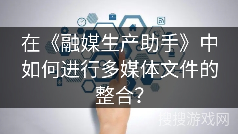 在《融媒生产助手》中如何进行多媒体文件的整合？