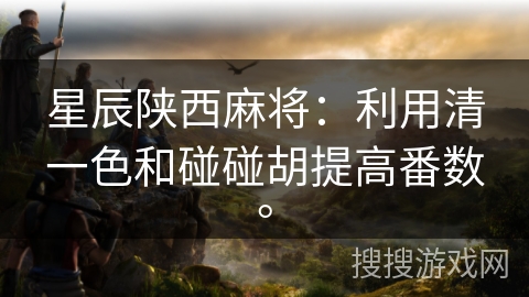 星辰陕西麻将：利用清一色和碰碰胡提高番数。