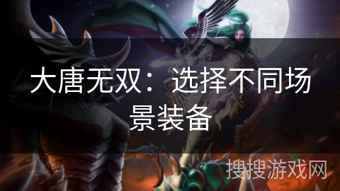 大唐无双：选择不同场景装备