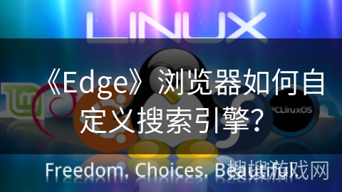 《Edge》浏览器如何自定义搜索引擎? 《Edge》浏览器如何自定义搜索引擎?