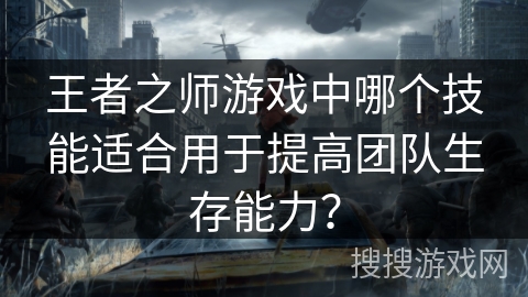 王者之师游戏中哪个技能适合用于提高团队生存能力？