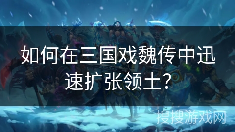 如何在三国戏魏传中迅速扩张领土? 如何在三国戏魏传中迅速扩张领土?