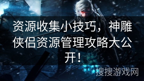 资源收集小技巧,神雕侠侣资源管理攻略大公开! 资源收集小技巧,神雕侠侣资源管理攻略大公开!