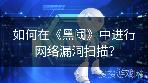 如何在《黑阈》中进行网络漏洞扫描？