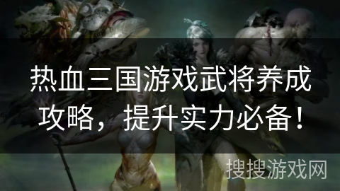 热血三国游戏武将养成攻略，提升实力必备！