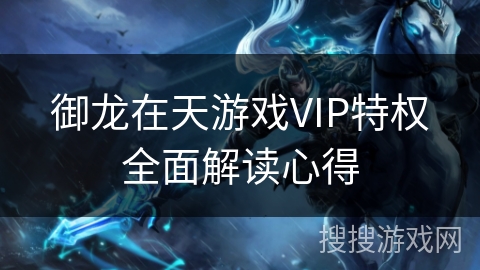 御龙在天游戏VIP特权全面解读心得