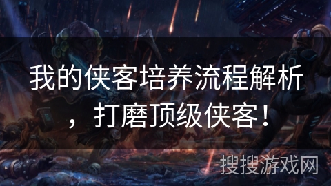 我的侠客培养流程解析，打磨顶级侠客！