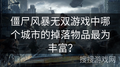 僵尸风暴无双游戏中哪个城市的掉落物品最为丰富？