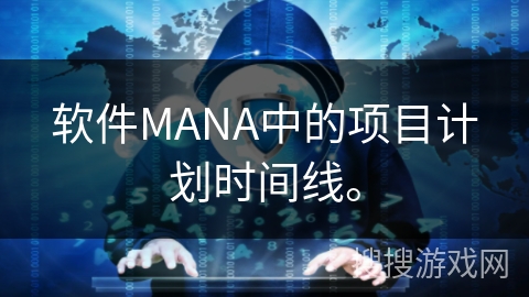 软件MANA中的项目计划时间线。