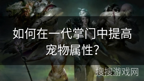 如何在一代掌门中提高宠物属性？