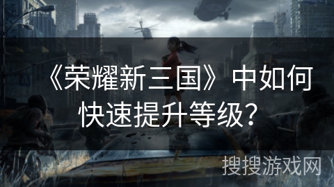 《荣耀新三国》中如何快速提升等级？
