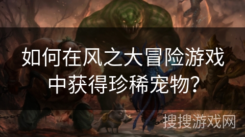 如何在风之大冒险游戏中获得珍稀宠物? 如何在风之大冒险游戏中获得珍稀宠物?