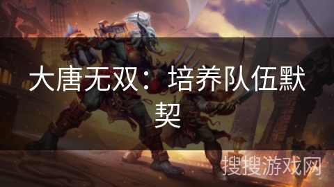 大唐无双:培养队伍默契 大唐无双:培养队伍默契
