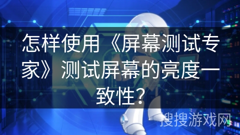 怎样使用《屏幕测试专家》测试屏幕的亮度一致性? 怎样使用《屏幕测试专家》测试屏幕的亮度一致性?