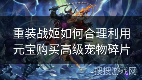 重装战姬如何合理利用元宝购买高级宠物碎片