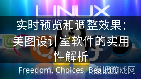 实时预览和调整效果：美图设计室软件的实用性解析