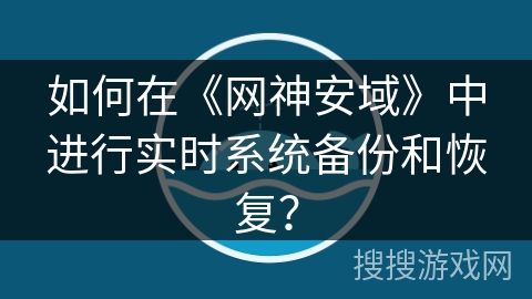 如何在《网神安域》中进行实时系统备份和恢复？