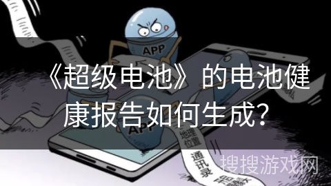 《超级电池》的电池健康报告如何生成? 《超级电池》的电池健康报告如何生成?