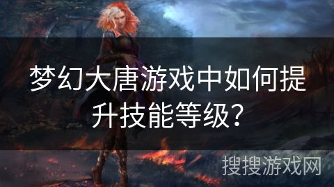 梦幻大唐游戏中如何提升技能等级？