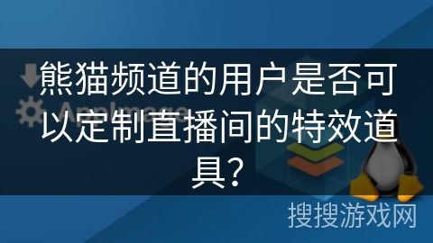 熊猫频道的用户是否可以定制直播间的特效道具？