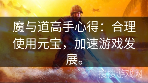 魔与道高手心得：合理使用元宝，加速游戏发展。