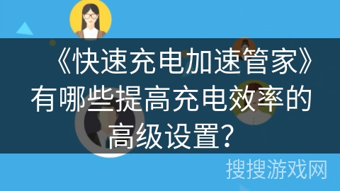 《快速充电加速管家》有哪些提高充电效率的高级设置？