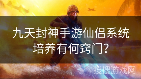 九天封神手游仙侣系统培养有何窍门？