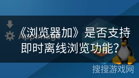 《浏览器加》是否支持即时离线浏览功能？