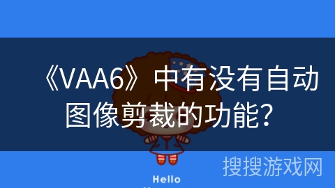 《VAA6》中有没有自动图像剪裁的功能? 《VAA6》中有没有自动图像剪裁的功能?