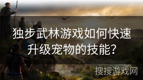 独步武林游戏如何快速升级宠物的技能? 独步武林游戏如何快速升级宠物的技能?
