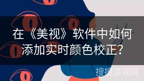 在《美视》软件中如何添加实时颜色校正？