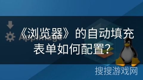 《浏览器》的自动填充表单如何配置? 《浏览器》的自动填充表单如何配置?