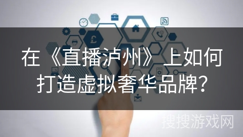 在《直播泸州》上如何打造虚拟奢华品牌？