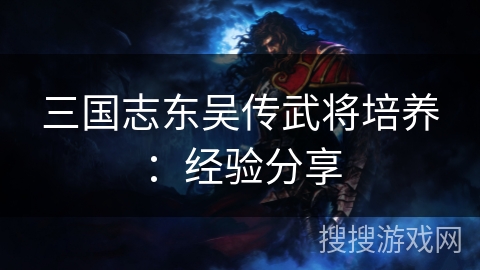 三国志东吴传武将培养:经验分享 三国志东吴传武将培养:经验分享