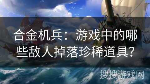合金机兵：游戏中的哪些敌人掉落珍稀道具？