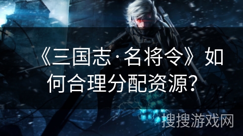 《三国志·名将令》如何合理分配资源？