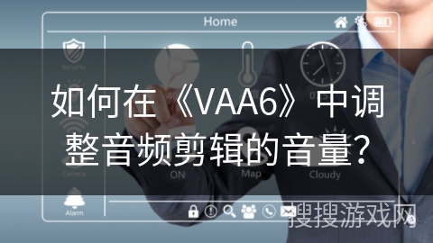 如何在《VAA6》中调整音频剪辑的音量？