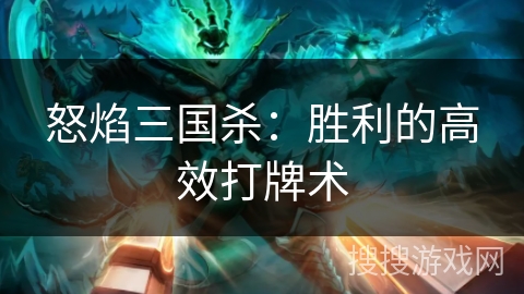 怒焰三国杀:胜利的高效打牌术 怒焰三国杀:胜利的高效打牌术