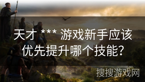 天才 *** 游戏新手应该优先提升哪个技能？
