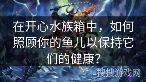 在开心水族箱中，如何照顾你的鱼儿以保持它们的健康？