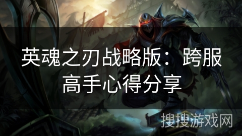 英魂之刃战略版：跨服高手心得分享